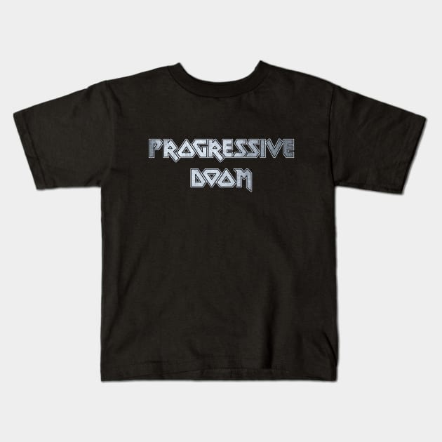 Progressive Doom Kids T-Shirt by KubikoBakhar